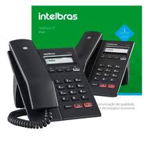 Telefone IP intelbras 125i preto