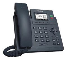 Telefone IP Yealink T31P 2 Contas VoIP PoE LCD 132x64 HD RJ45