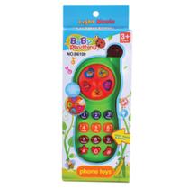 Telefone Musical de Brinquedo Infantil para Bebe com Luz e Som - Pica Pau