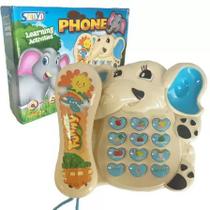 Telefone Musical Infantil Animal Com Som e Luzes
