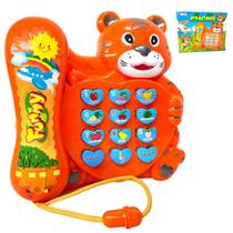 Telefone Musical Infantil Animal Tigre Brinquedo Educativo Telefone Musical Infantil Animal Tigre Brinquedo Educativo
