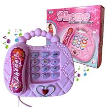 Telefone Musical Infantil Brinquedo Educativo Luzes E Som