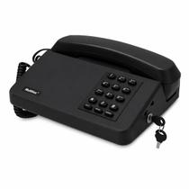 Telefone Padrão Com Fio e Chave Multitoc Preto