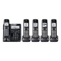 Telefone Panasonic 5 Bases Bluetooth Preto