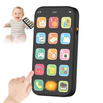 Telefone para bebês KALUYA bilíngue com sons e luz de 6 a 12 meses