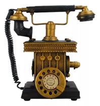 Telefone Preto Antigo Cofrinho Estilo Retrô - Vintage - Tasco