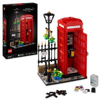 Telefone Público Vermelho Lego Ideas - Modelo London com Bloco de Luz (31cm) Telefone Público Vermelho Lego Ideas - Modelo London com Bloco de Luz (31cm)
