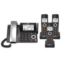 Telefone residencial AT&T DECT 6.0 com fio/sem fio com 3 aparelhos CL84318