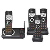 Telefone residencial sem fio AT&T CL82418 com secretária eletrônica e 4 aparelhos