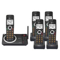 Telefone residencial sem fio AT&T CL82518 com 5 aparelhos e secretária eletrônica