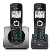 Telefone residencial sem fio AT&T GL2101-2 DECT 6.0 com 2 aparelhos com bloco de chamadas