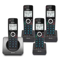 Telefone residencial sem fio AT&T GL2101-4 DECT 6.0 com 4 aparelhos