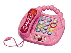 Telefone Rosa Educativo Musical Com Luzes e Sons Alça Envio Rápido - Toy King