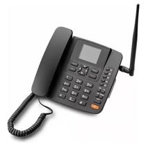 Telefone rural de mesa 4g com wi-fi re506 multilaser preto