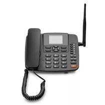 Telefone rural de mesa 4g com wi-fi re506 multilaser preto