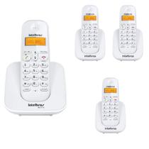 Telefone S Fio Com 3 Ramais Intelbras Branco Longo Alcance