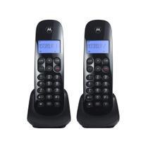 Telefone S/fio Dect 6.0 C/id C/1 Ramal Moto700 Mrd2 Preto Motorola