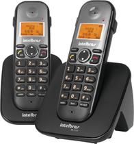 Telefone S/ Fio Id + Ramal C/ Entrada P/ Fone De Ouvido Ts 5122 Preto 4125122