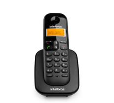 Telefone S/Fio Intelbras Com Identificador de Chamadas Preto