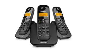 Telefone s/ fio ts 3113 c/ id c/ 02 ramais adicionais - preto Telefone s/ fio ts 3113 c/ id c/ 02 ramais adicionais - preto