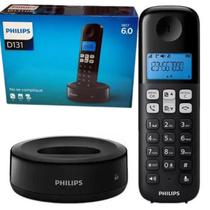 Telefone S/ Fio Viva Voz Registro Chamadas Philips D131