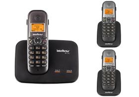 Telefone sem fio 2 linhas TS 5150 Com 2 Ramal Bina intelbras