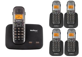 Telefone sem fio 2 linhas TS 5150 Com 4 Ramal Bina intelbras