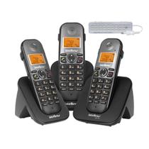 Telefone sem fio 2 ramais adicionais TS 5123 Bina Intelbras