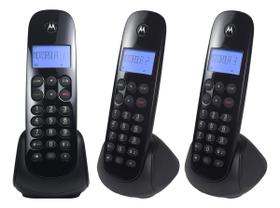 Telefone sem Fio + 2 Ramais MOTO700-MRD3 Preto Motorola