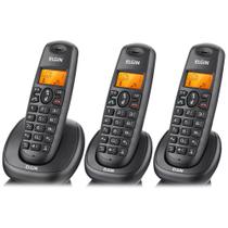 Telefone sem Fio + 2 Ramais TSF 7003, Viva Voz, Identificador de Chamadas, Restrição de Chamadas, Agenda, Baixo Consumo de Bateria - Elgin