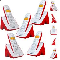 Telefone Sem Fio 4 Ramais Adicionais ID Bina TS 3110 Intelbras Identificador De Chamadas Casa Escritório