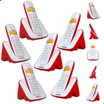 Telefone Sem Fio 5 Ramais Adicionais ID Bina TS 3110 Intelbras Identificador De Chamadas Casa Escritório