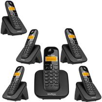 Telefone Sem Fio 5 Ramal Adicional ID Bina TS 3110 Intelbras