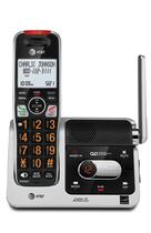 Telefone sem fio AT&T BL102 DECT 6.0 com secretária eletrônica prateada