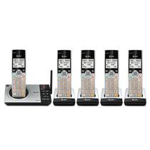 Telefone sem fio AT&T CL82507 DECT 6.0 com 5 aparelhos com secretária eletrônica Telefone sem fio AT&T CL82507 DECT 6.0 com 5 aparelhos com secretária eletrônica