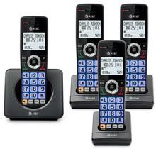 Telefone sem fio AT&T GL2101-41 com 4 ramais e bloqueador de chamadas