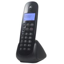 Telefone sem fio c/ Visor Iluminado, Identificador de Chamadas, Agenda, Despertador, Preto Bivolt MOTO700 Motorola