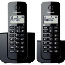 Telefone sem Fio com ID Base + Ramal KX-TGB112LBB Preto PANASONIC