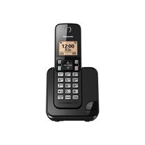 Telefone sem fio com identificador de chamadas e base única Panasonic Kx Tgc350Lab preto