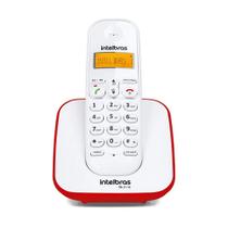 Telefone sem Fio com Identificador de Chamadas Intelbras TS3110 Vermelho e Branco