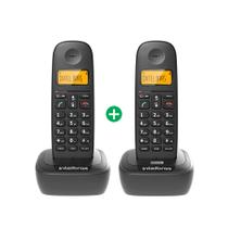 Telefone sem fio com ramal adicional ts 2512 preto intelbras Telefone sem fio com ramal adicional ts 2512 preto intelbras