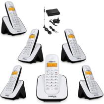 Telefone Sem Fio E 5 Ramal Intelbras Entrada Chip Celular 3G Homologação: 20121300160