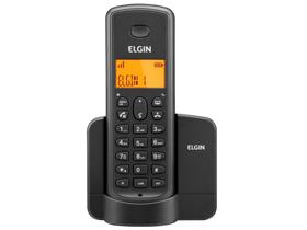 Telefone Sem Fio Elgin TSF8001 - Identificador de Chamada Viva Voz Preto