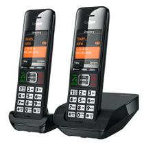 Telefone sem fio Gigaset Comfort 552 Duo com viva-voz, preto Telefone sem fio Gigaset Comfort 552 Duo com viva-voz, preto