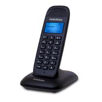 Telefone sem fio HelloBaby DECT 6.0 com identificador de chamadas azul