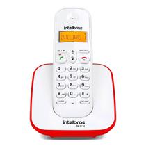 Telefone Sem Fio Intelbras Branco com Vermelho - TS 3110