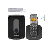 Telefone Sem Fio Intelbras Com Ramal Interfone Tis 5010 Cabo