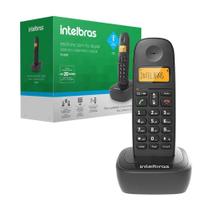 Telefone sem Fio Intelbras TS 2510 - DECT 6.0 - com Agenda, Identificador de Chamadas e Display Iluminado- Preto