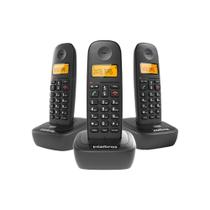 Telefone Sem Fio Intelbras TS 2513, Digital, com 2 Ramais Adicionais, Preto - 4122513