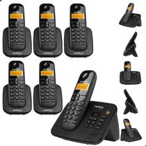 Telefone Sem Fio Intelbras TS 3130 5 Ramais TS 3111 com Secretária Eletrônica, Bina e Bateria de Longa Duração